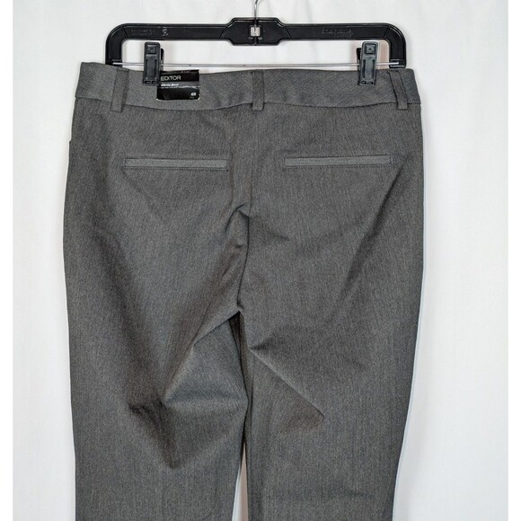 NWT Express Pants 4 Women's Gray Barely Bootcut Editor Dress Pants Trousers - Picture 5 of 8